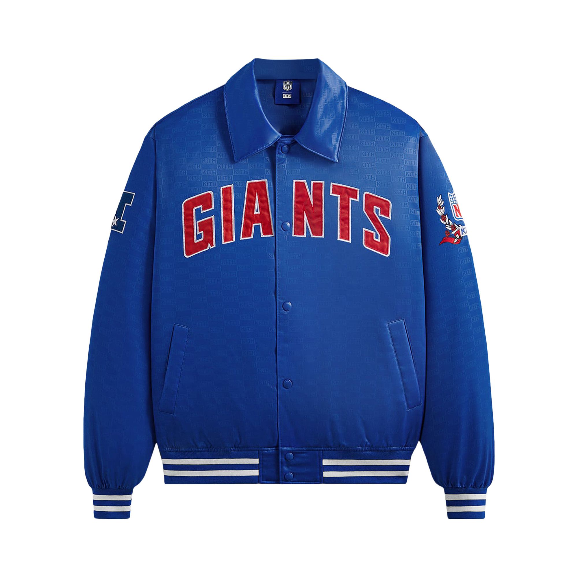 Buy Kith For The NFL: Giants Satin Bomber Jacket 'Current