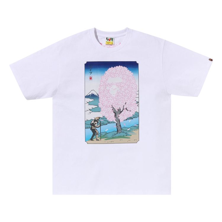 BAPE Sakura Tee White