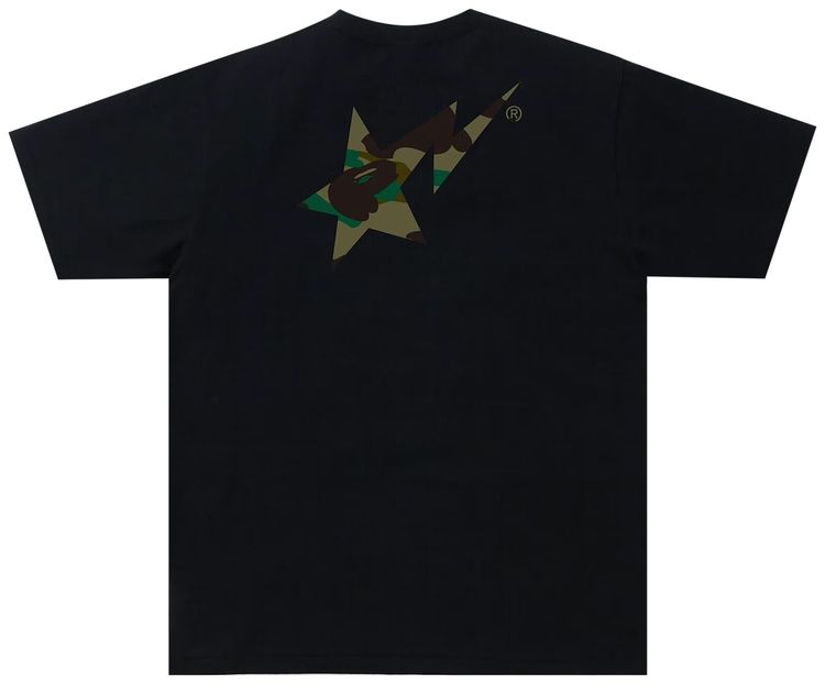 BAPE ABC Camo Sta Logo Tee BlackGreen