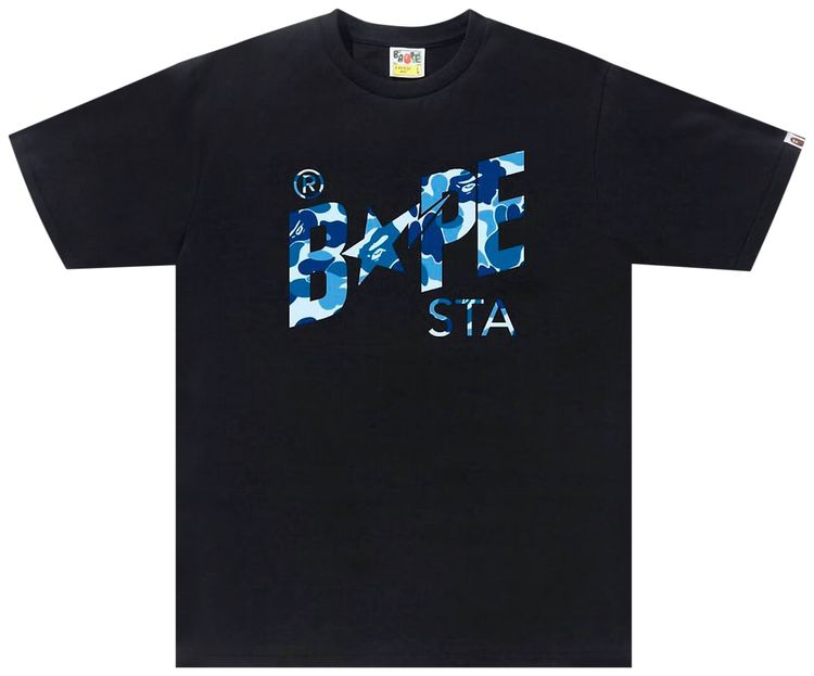 BAPE ABC Camo Sta Logo Tee BlackBlue