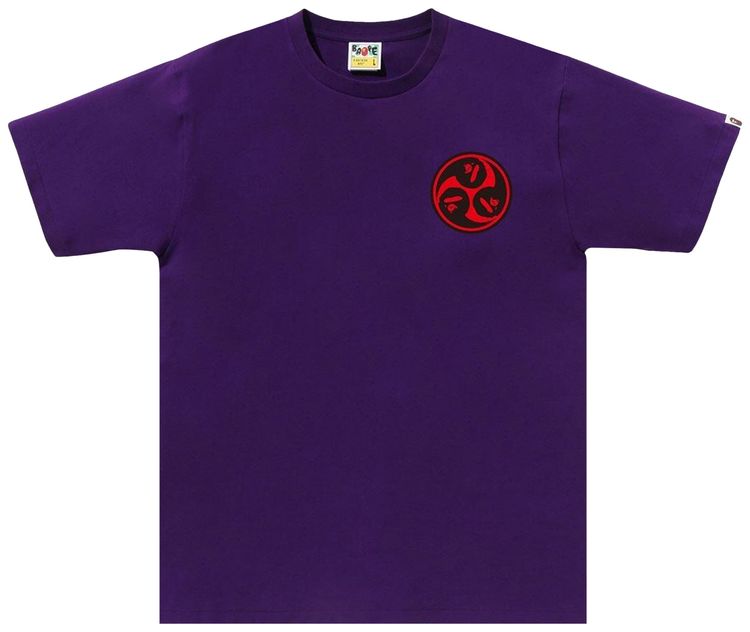 BAPE Japan Culture Mitsudomoe Tee Purple