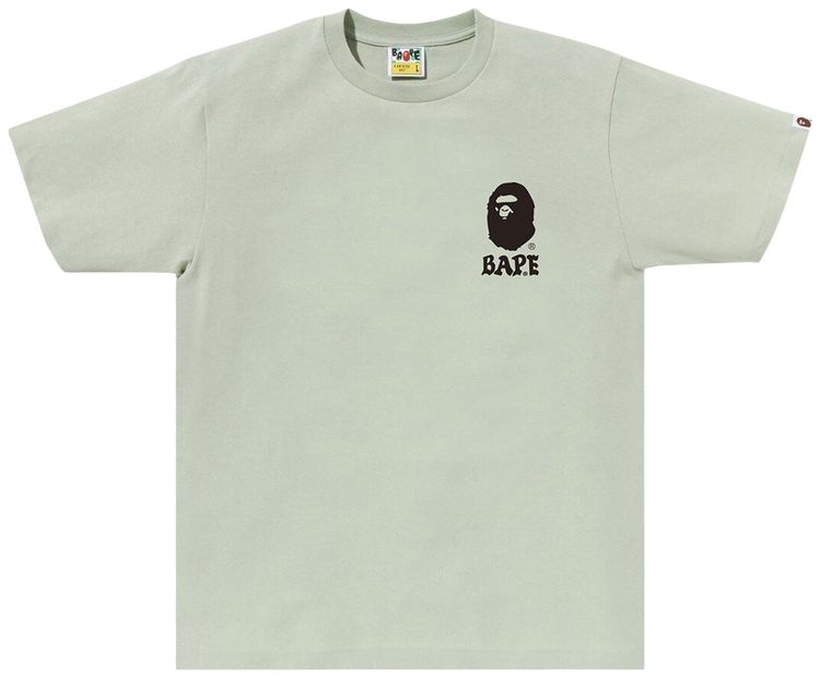 BAPE Japan Culture Lettered Tee Green
