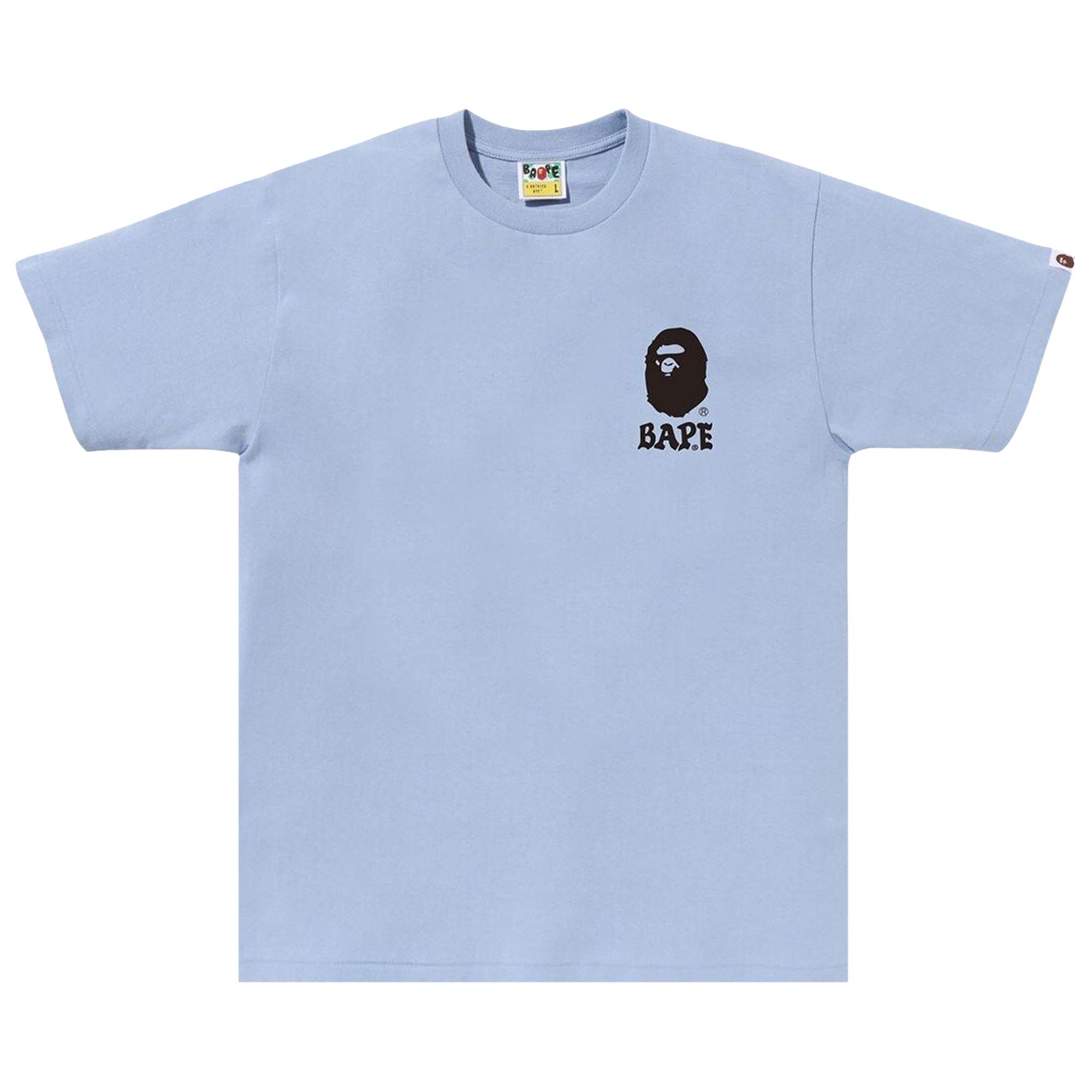 Buy BAPE Japan Culture Lettered Tee 'Blue/Sax' - 1J30 110 066 BLUE