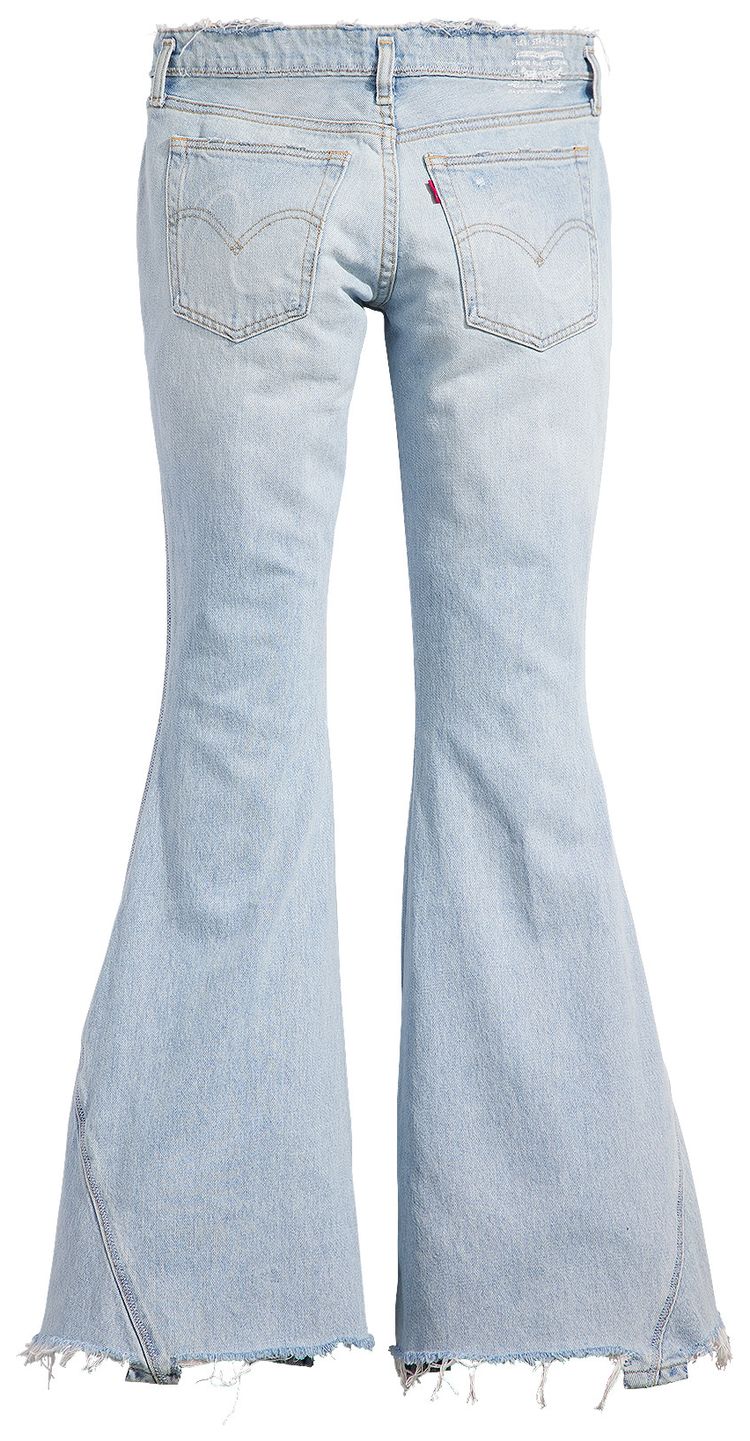 ERL x Levis Plain Flare Denim Pants Blue