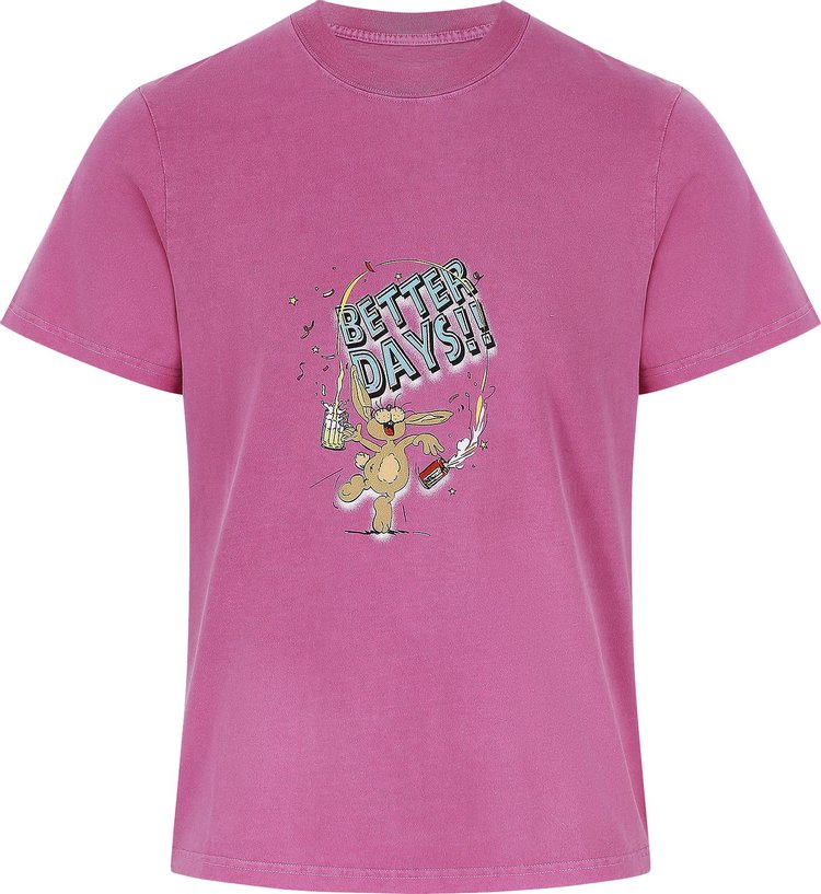 Martine Rose Classic Short-Sleeve T-Shirt 'Pink/Better Days Bunny'
