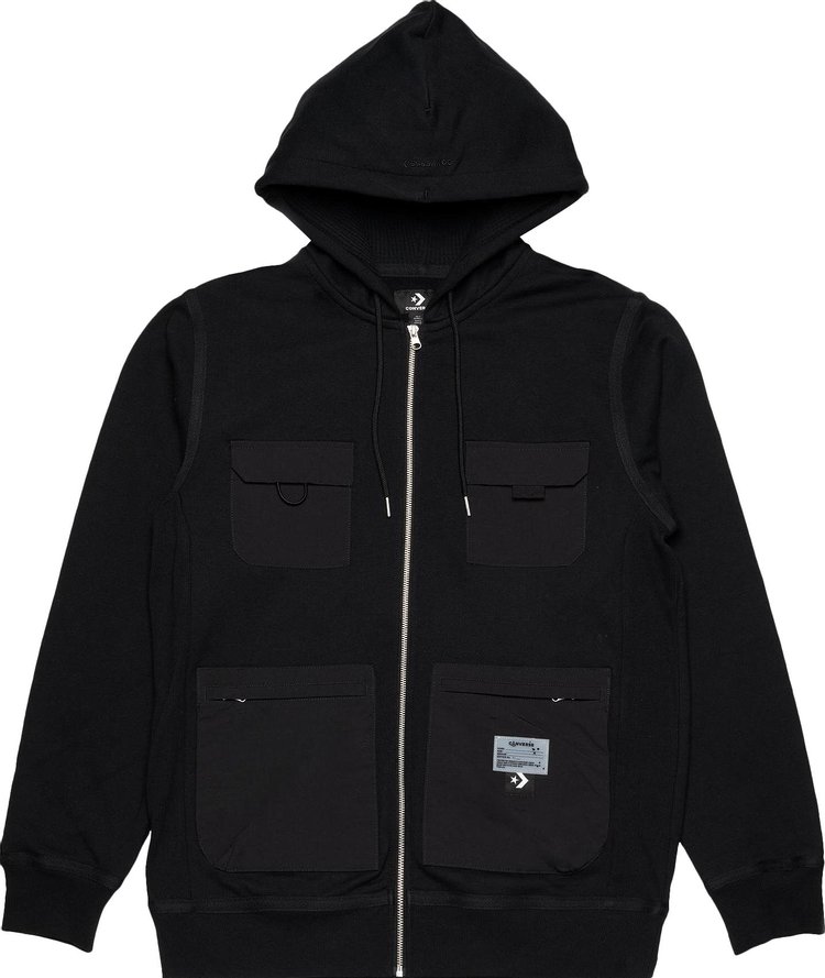 Converse x Joshua Vides Utility Full Zip Hoodie 'Black'