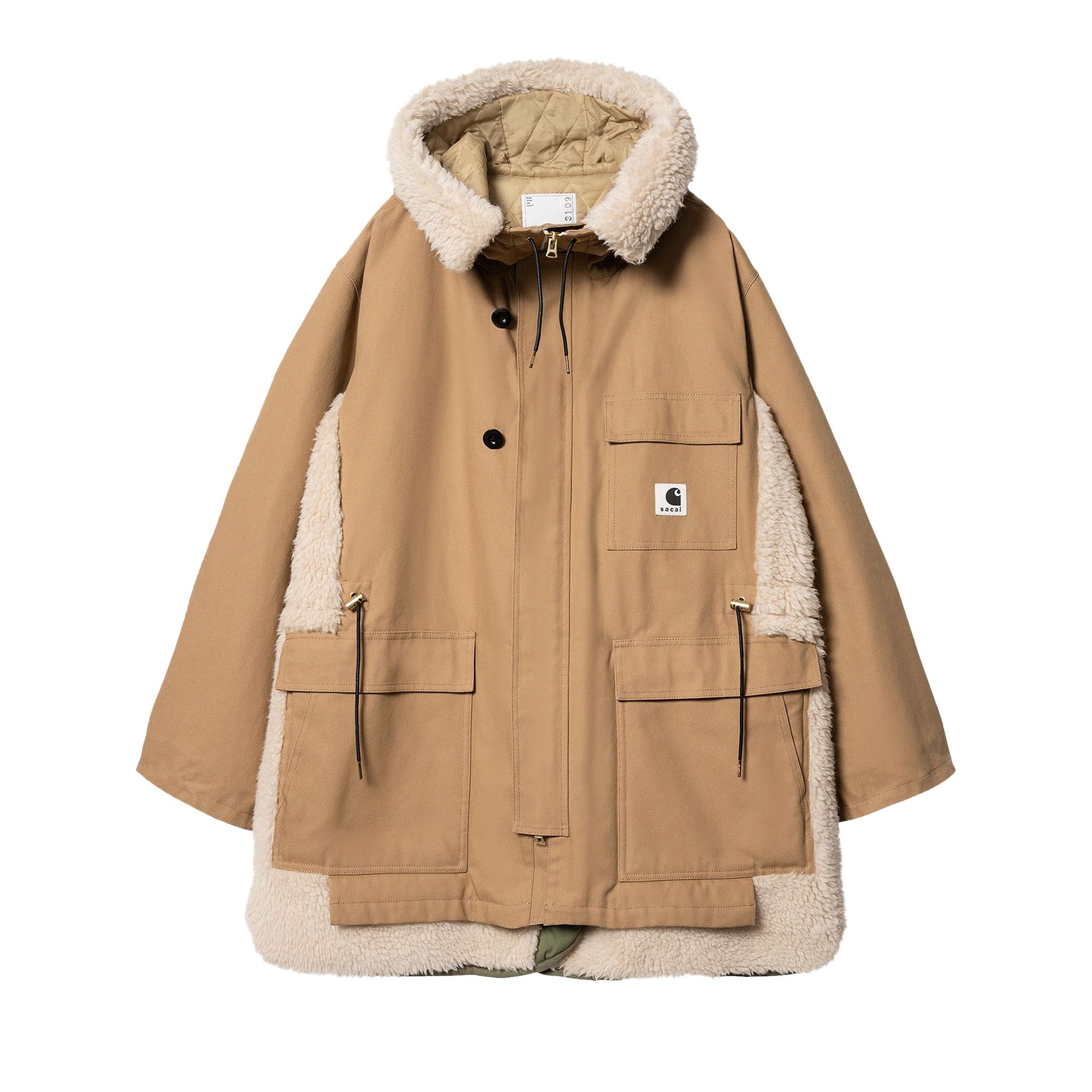 いいネット通販 - 全国送料無料でお届けします Buy Carhartt 'Beige Siberian Parka Canvas Sacai x WIP ジャケット・アウター