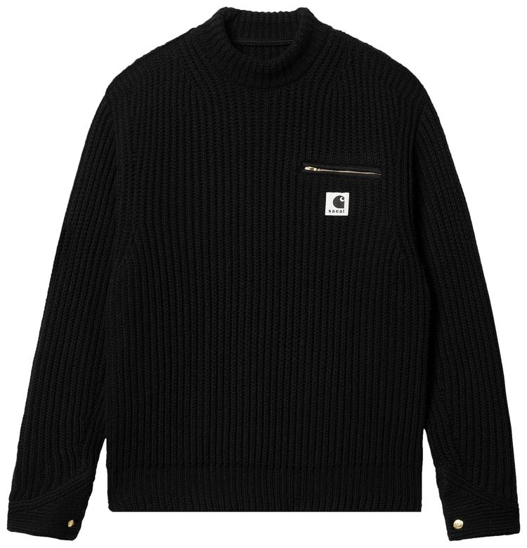 Carhartt WIP x Sacai Knit Pullover Detroit Black