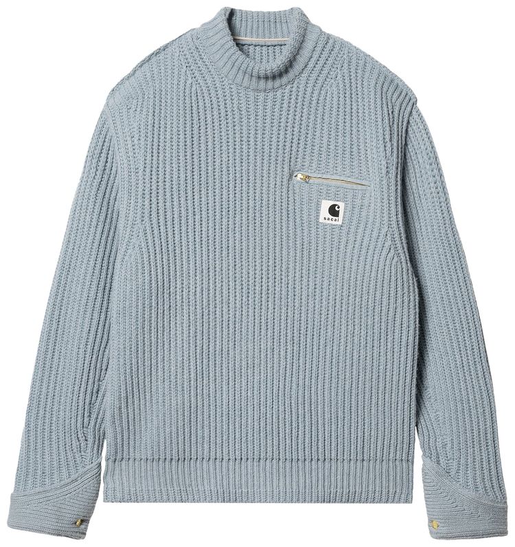 Carhartt WIP x Sacai Knit Pullover Detroit Light Blue