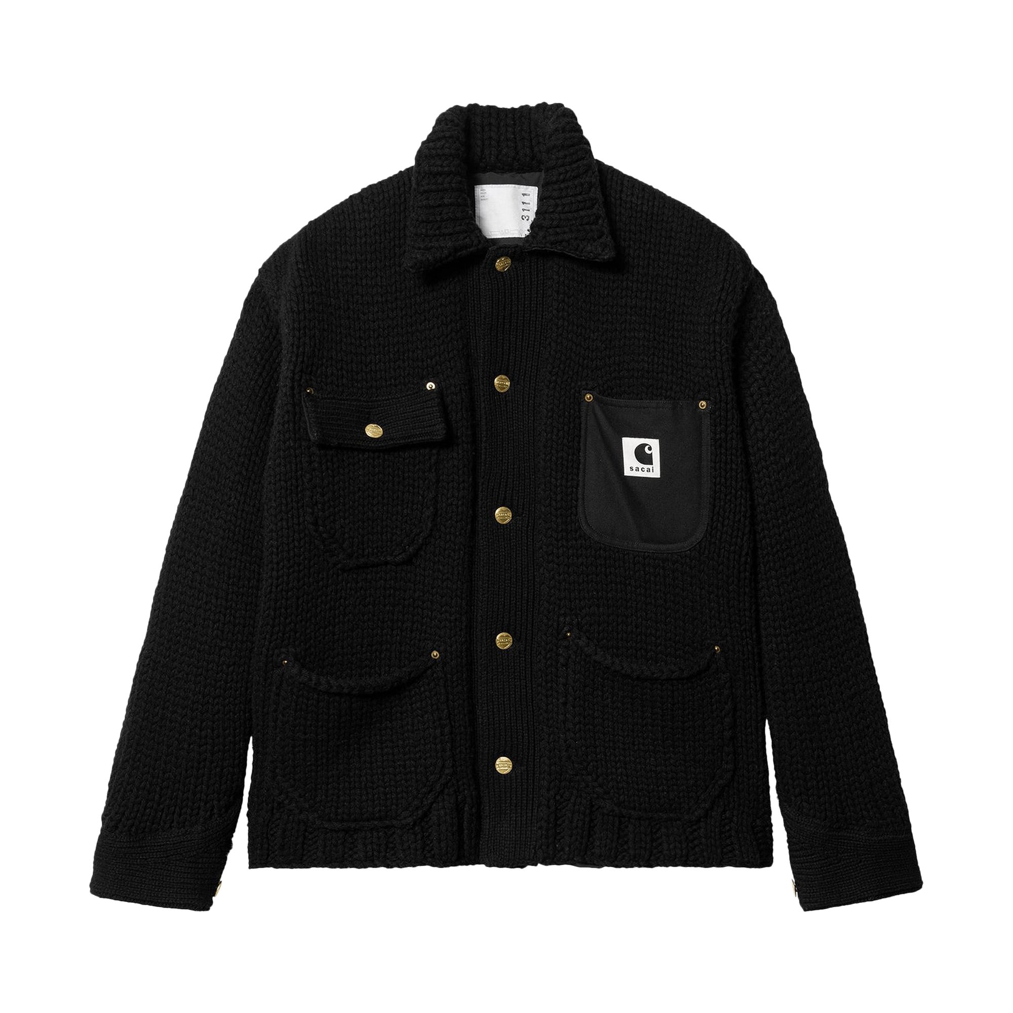 Buy Carhartt WIP x Sacai Knit Jacket Michigan 'Black' - I033291