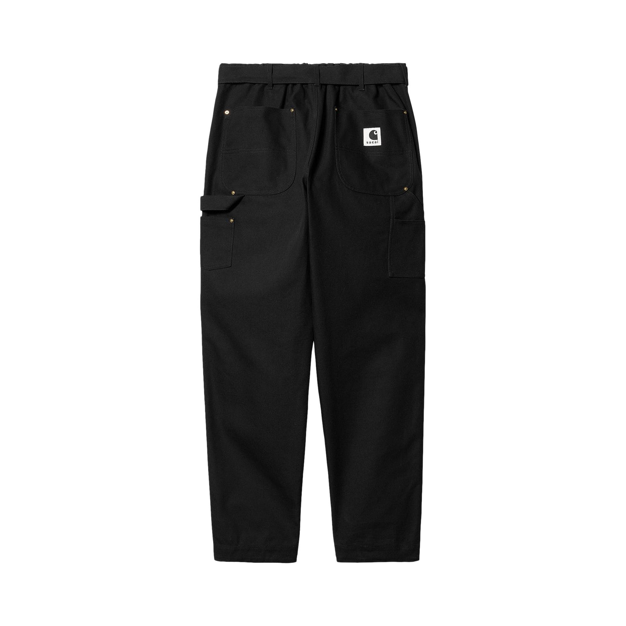 Buy Carhartt WIP x Sacai Canvas Pants 'Black' - I033304 BLAC