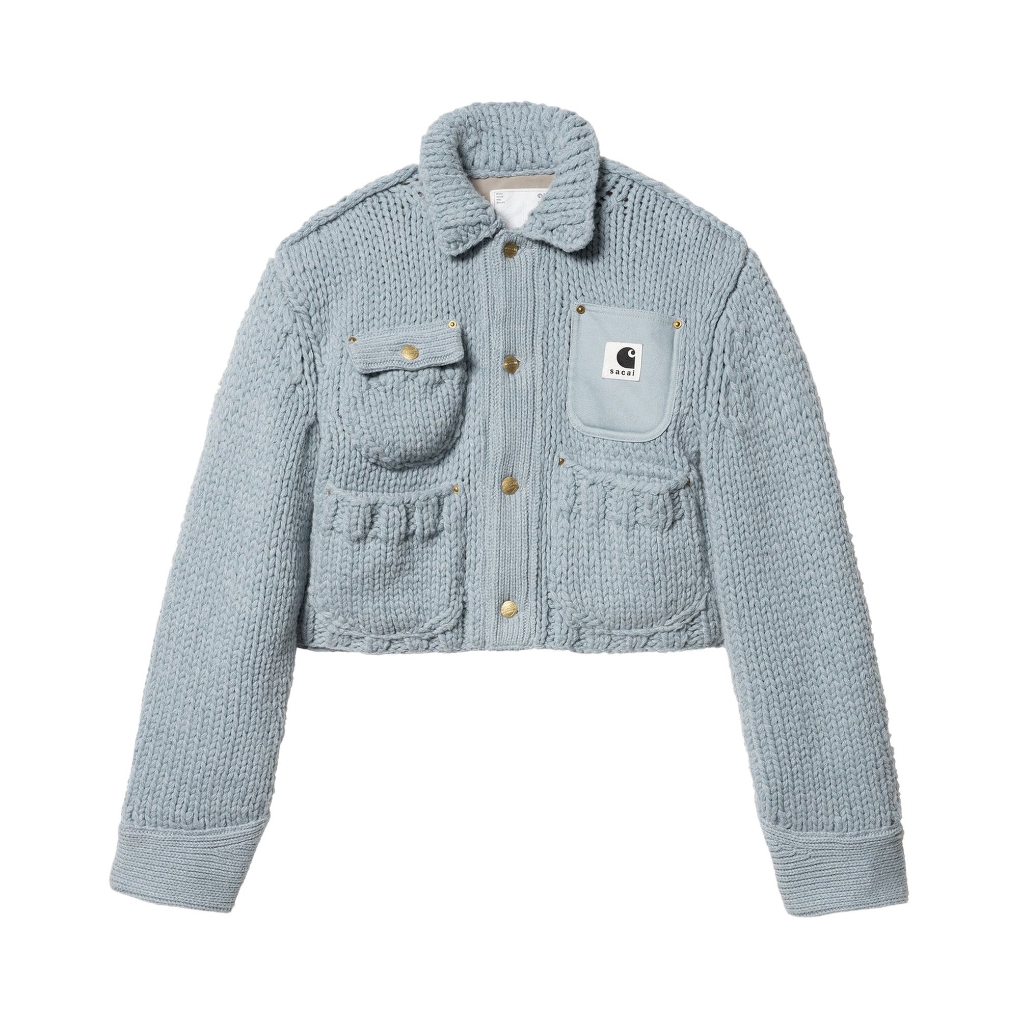 Buy Carhartt WIP x Sacai Knit Jacket Michigan 'Light Blue