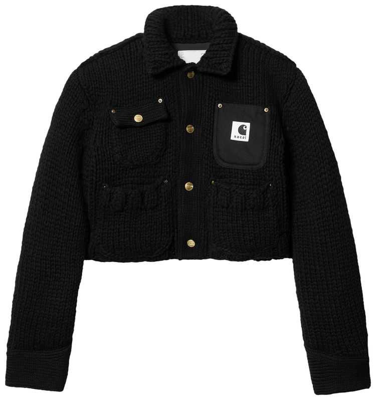 Carhartt WIP x Sacai Knit Pullover Detroit Black