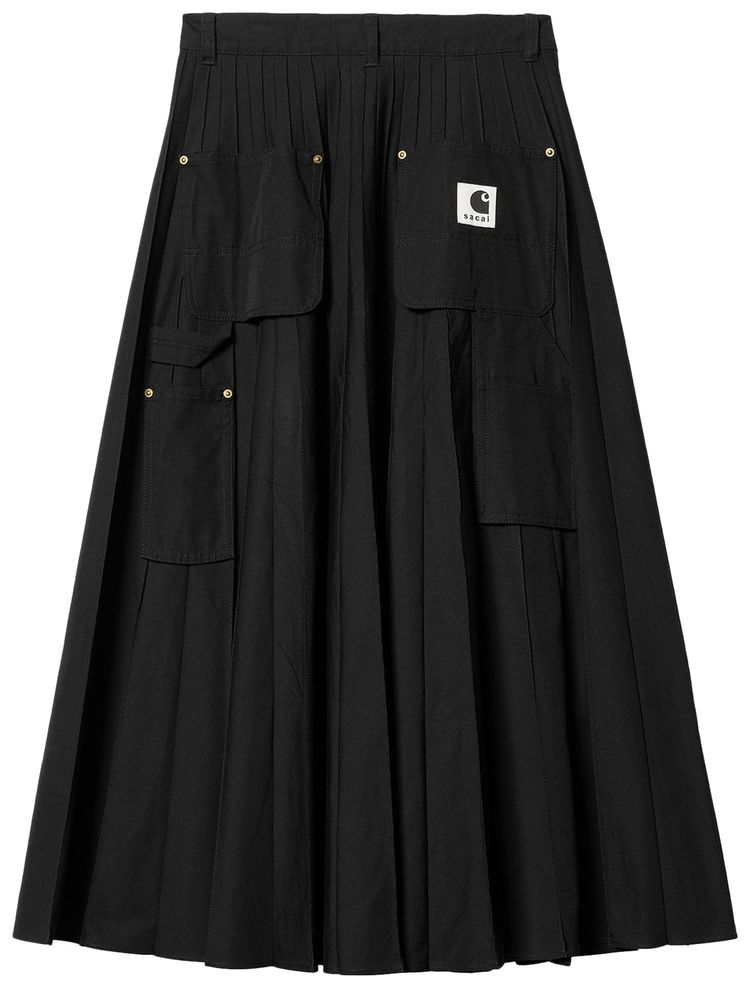 Carhartt WIP x Sacai Pleated Skirt Black