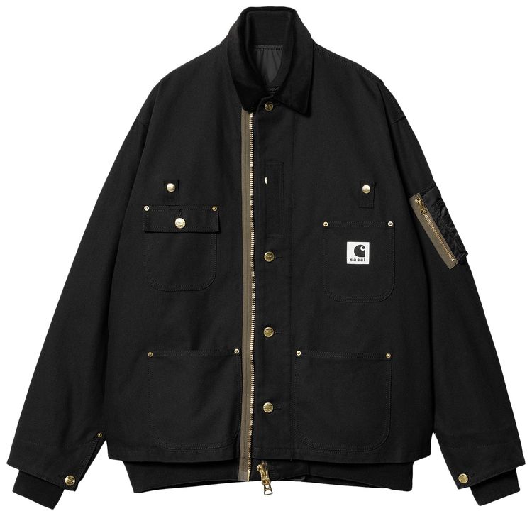 Carhartt WIP x Sacai MA-1 Jacket Michigan 'Black'