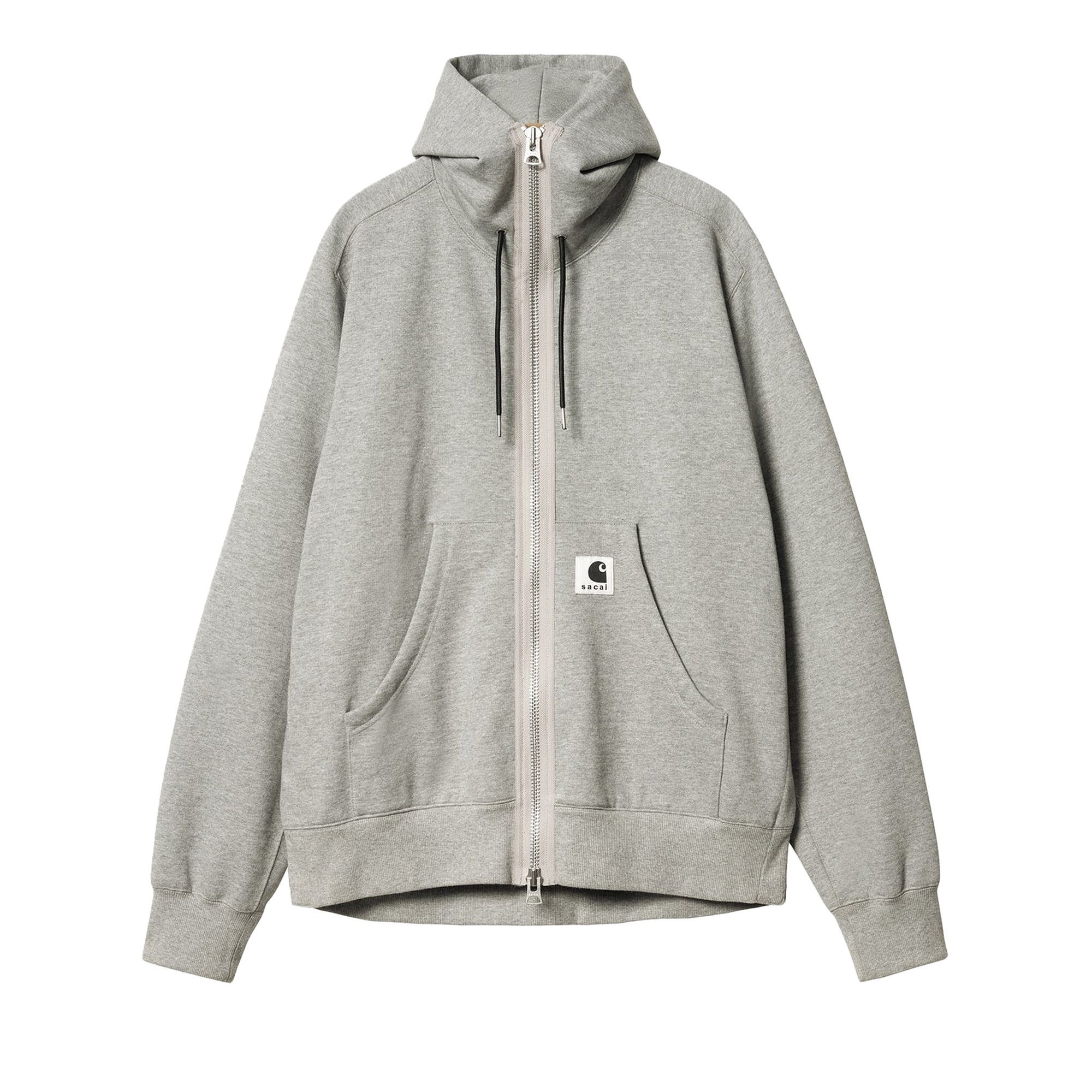 Buy Carhartt WIP x Sacai Zip Up Hoodie 'Light Grey' - I033305 LIGH | GOAT