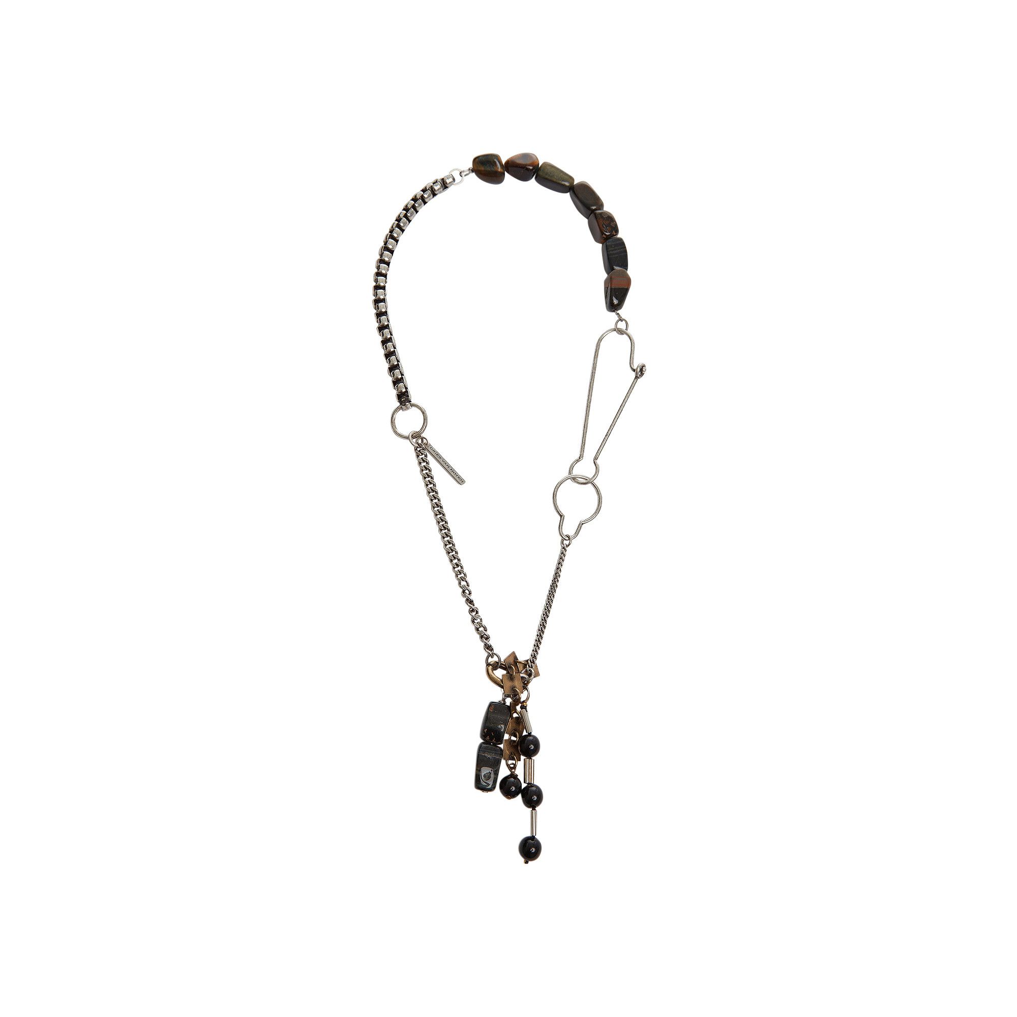 Buy Dries Van Noten Stone Key Chain Necklace 'Tiger-Eye Buy Dries Van Noten Stone Key Chain Necklace 'Tiger-Eye