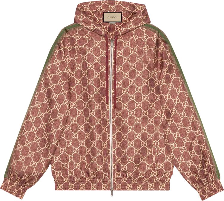 Gucci Logo Silk Jacket 'Sweet Berries/Rose'