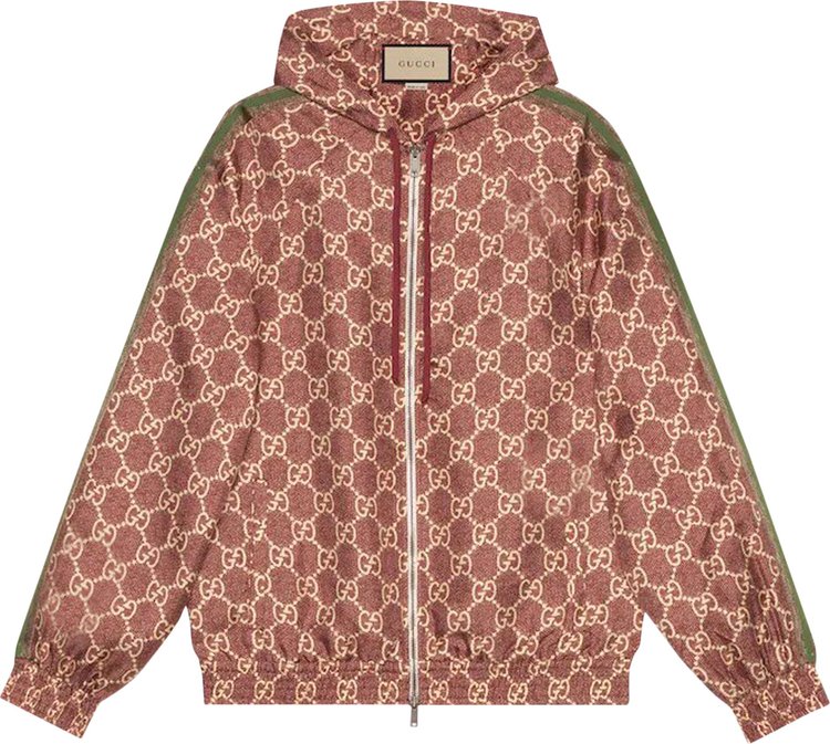 Gucci Logo Silk Jacket Sweet BerriesRose