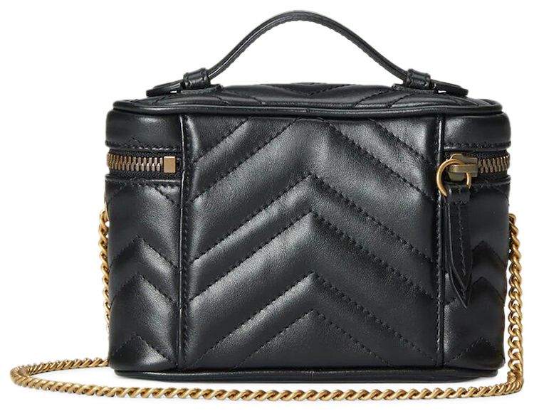 Gucci GG Marmont Mini Top Handle Bag Nero