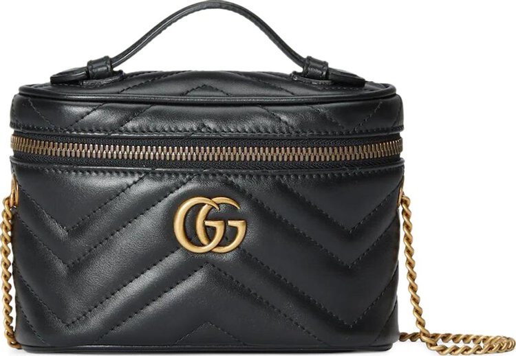 Gucci GG Marmont Mini Top Handle Bag 'Nero'