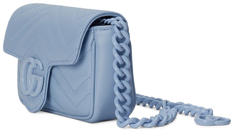Gucci GG Marmont Belt Bag Pale Blue