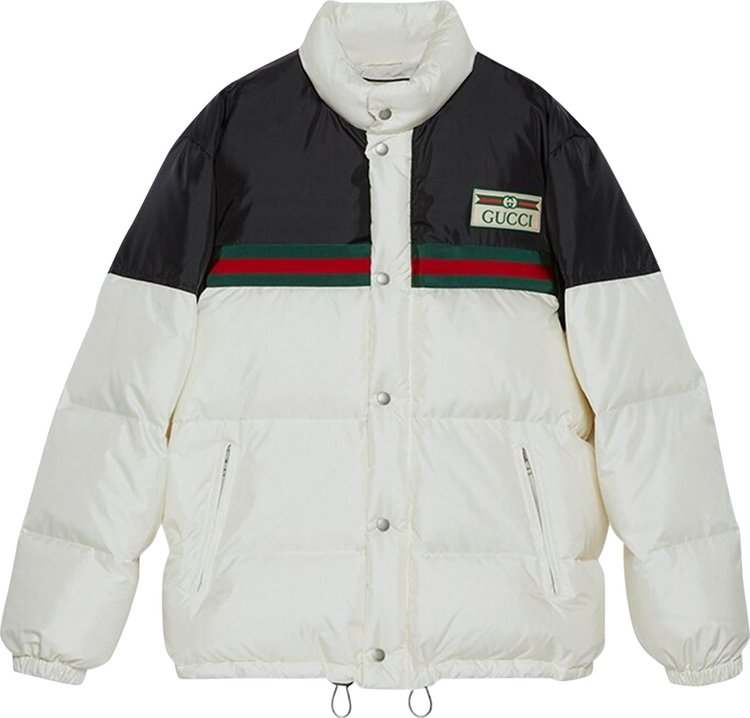 Gucci The North Face X Web Print Technical Jersey Jacket in White for Men
