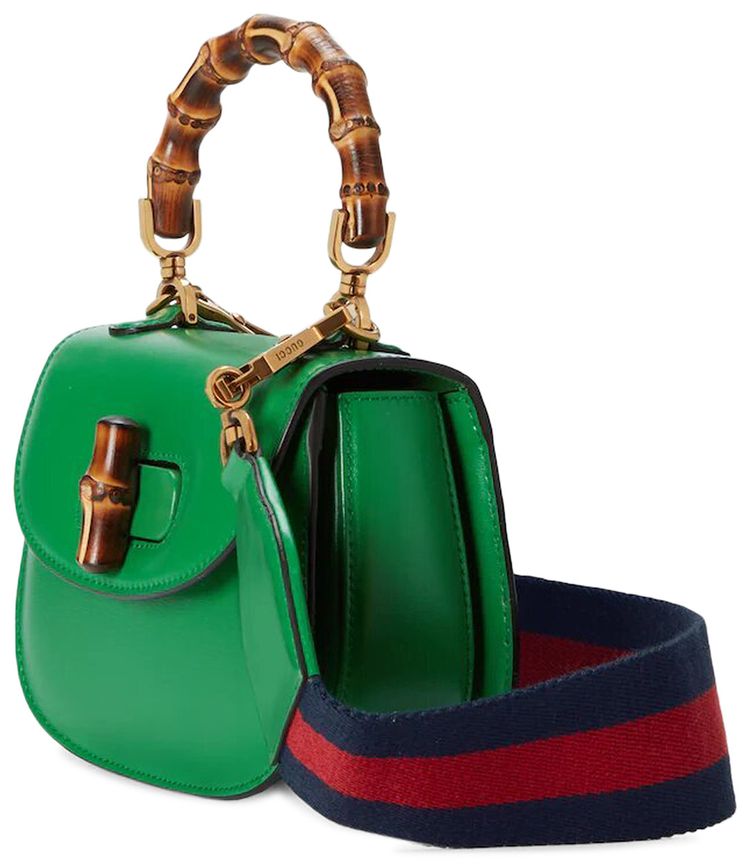 Gucci Bamboo 1947 Mini Top Handle Bag Spring Green