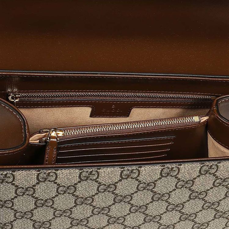 Gucci Horsebit 1955 Medium Bag BeigeEbony Supreme