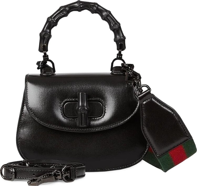 Gucci Bamboo 1947 Mini Top Handle Bag 'Black'