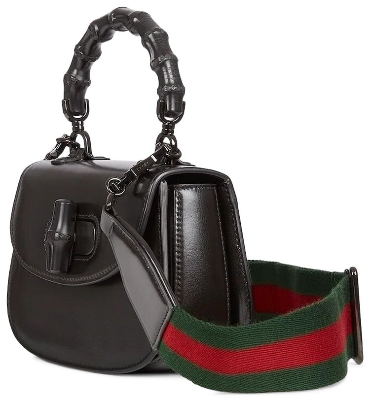 Gucci Bamboo 1947 Mini Top Handle Bag Black