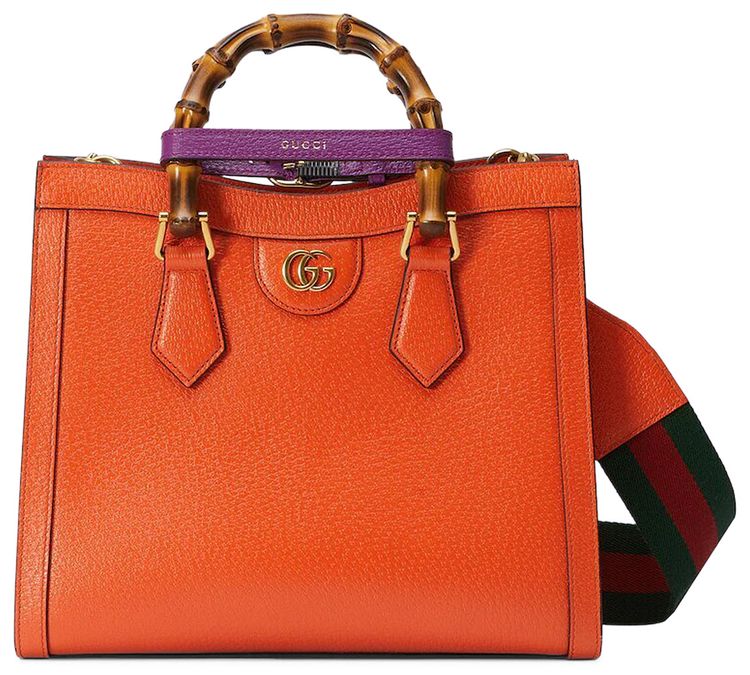Gucci Diana Small Tote Bag Orange