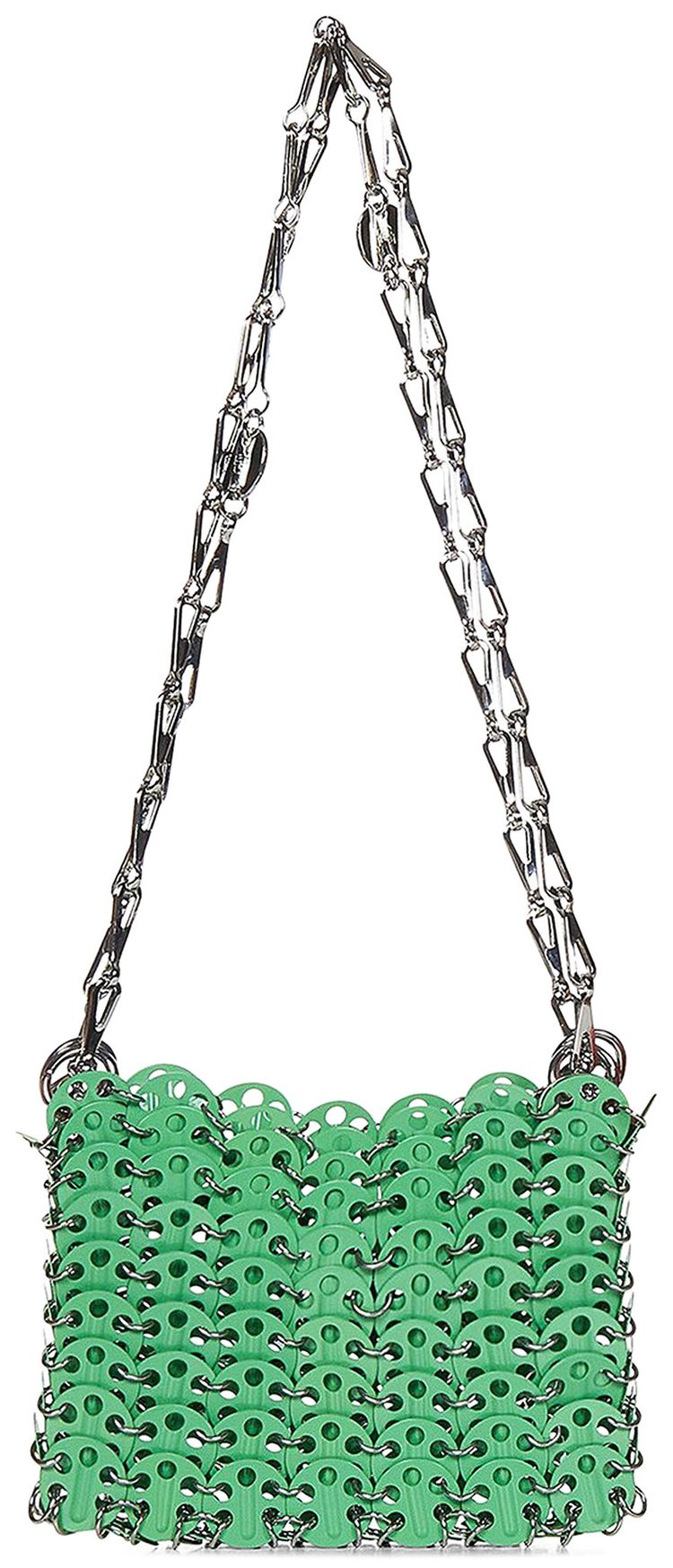 Rabanne 1969 Nano Shoulder Bag Bright Green