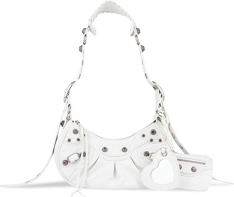 Balenciaga XS Le Cagole Shoulder Bag 'Optic White'