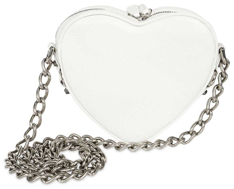 Balenciaga Cagole Heart Mini Bag Optic White