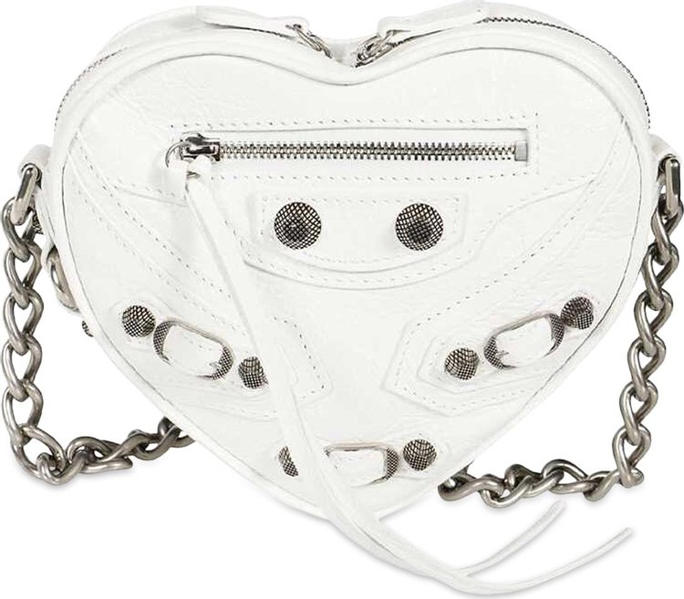 Balenciaga Cagole Heart Mini Bag 'Optic White'