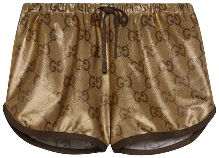 Gucci Maxi GG Sparkling Jersey Short Camel GoldMulticolor