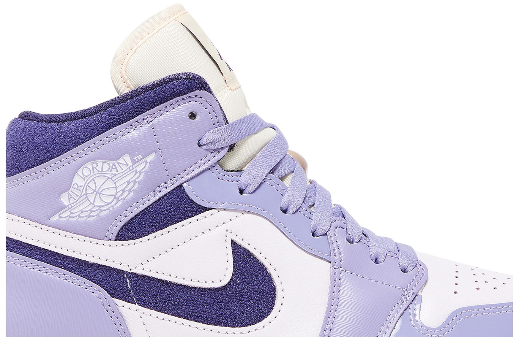wmns air jordan 1 mid se iron purple