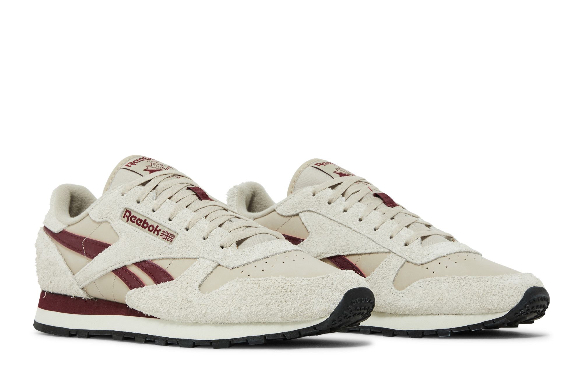 Reebok classic suede burgundy top