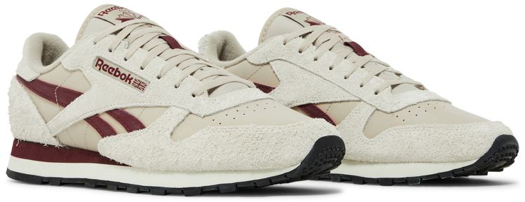 Reebok Classic Leather Beige Classic Burgundy