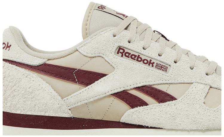 Reebok Classic Leather Beige Classic Burgundy