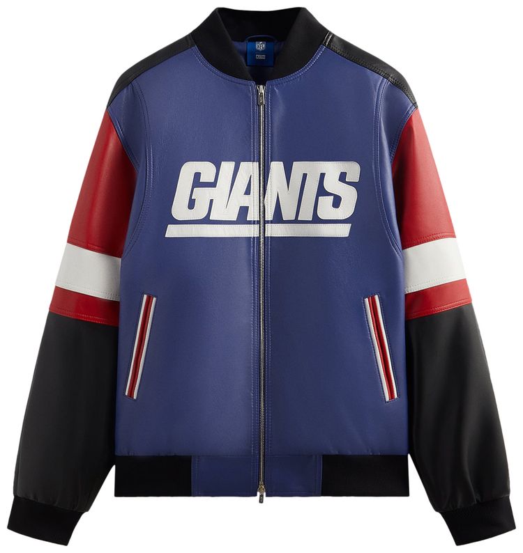 Kith For The NFL Giants Leather Jacket Current