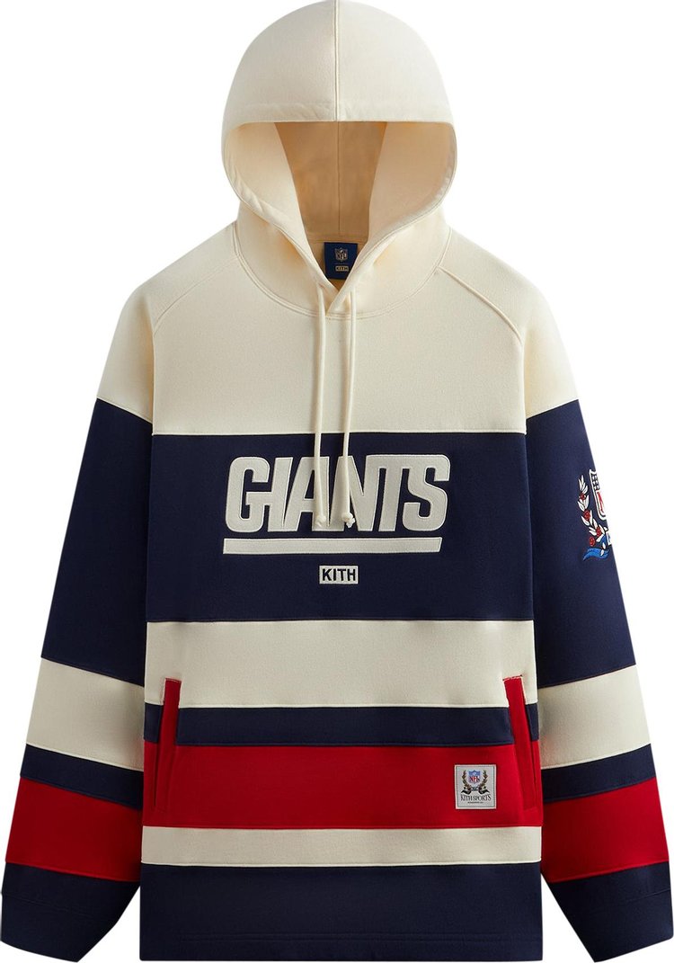 Kith For The NFL: Giants Delk Hockey Hoodie 'History'