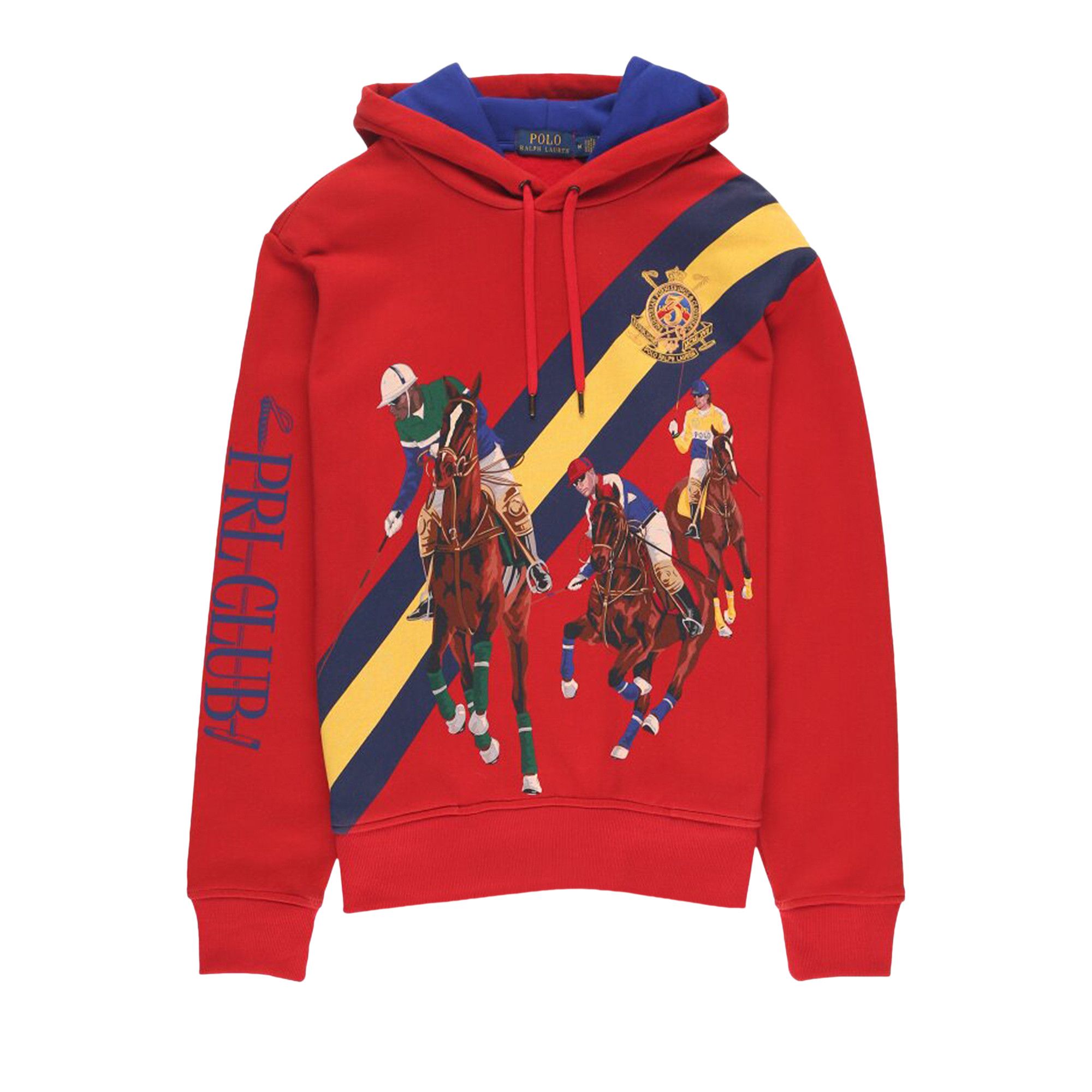 Black polo sales hoodie red horse