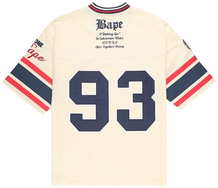BAPE Football Jersey Ivory