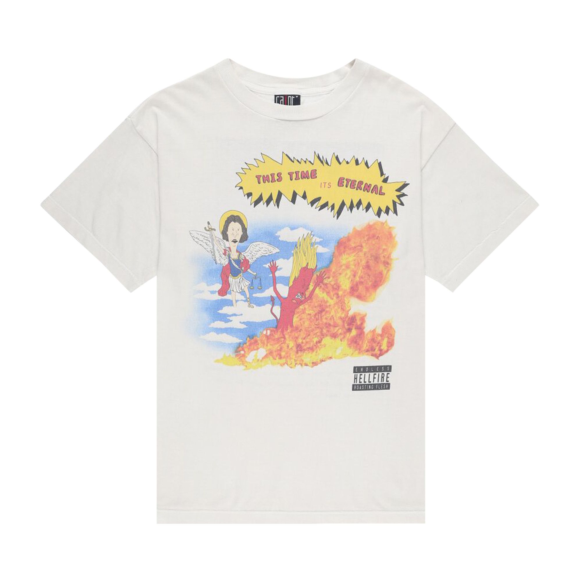 saint michael time is eternal Tシャツ Saint Michael - Time is Eternal Cartoon T-shirt | HBX