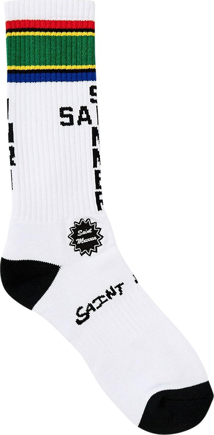 Saint Michael South Africa Socks 'White'