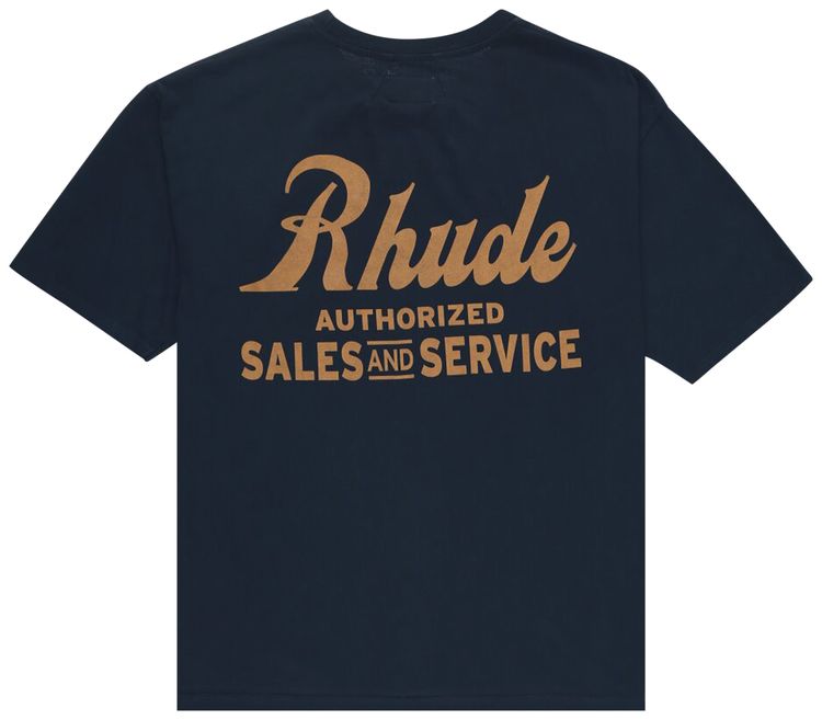 Rhude Sales And Service Tee Vintage Black