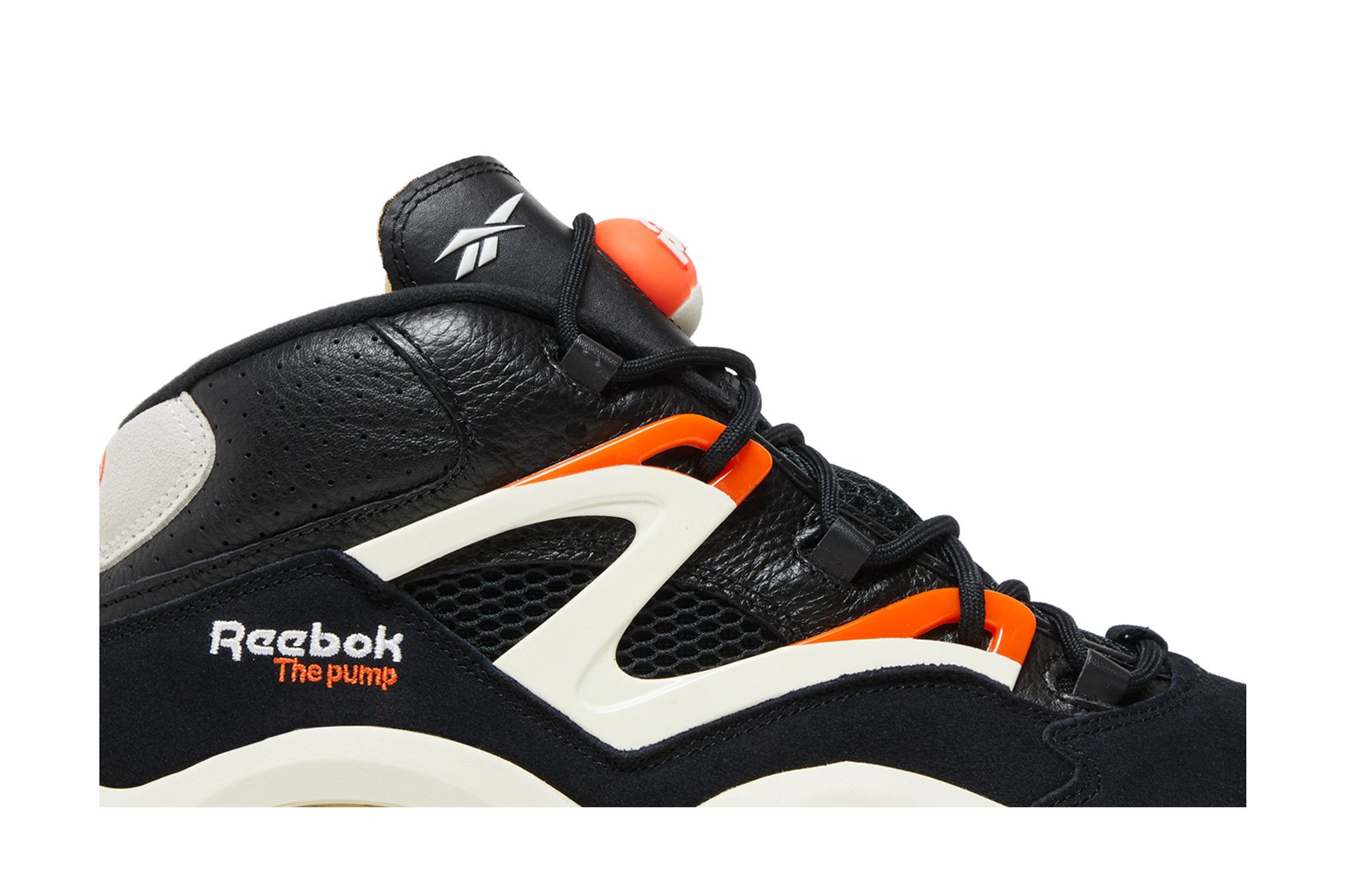 Reebok pumps omni lite black white orange clearance