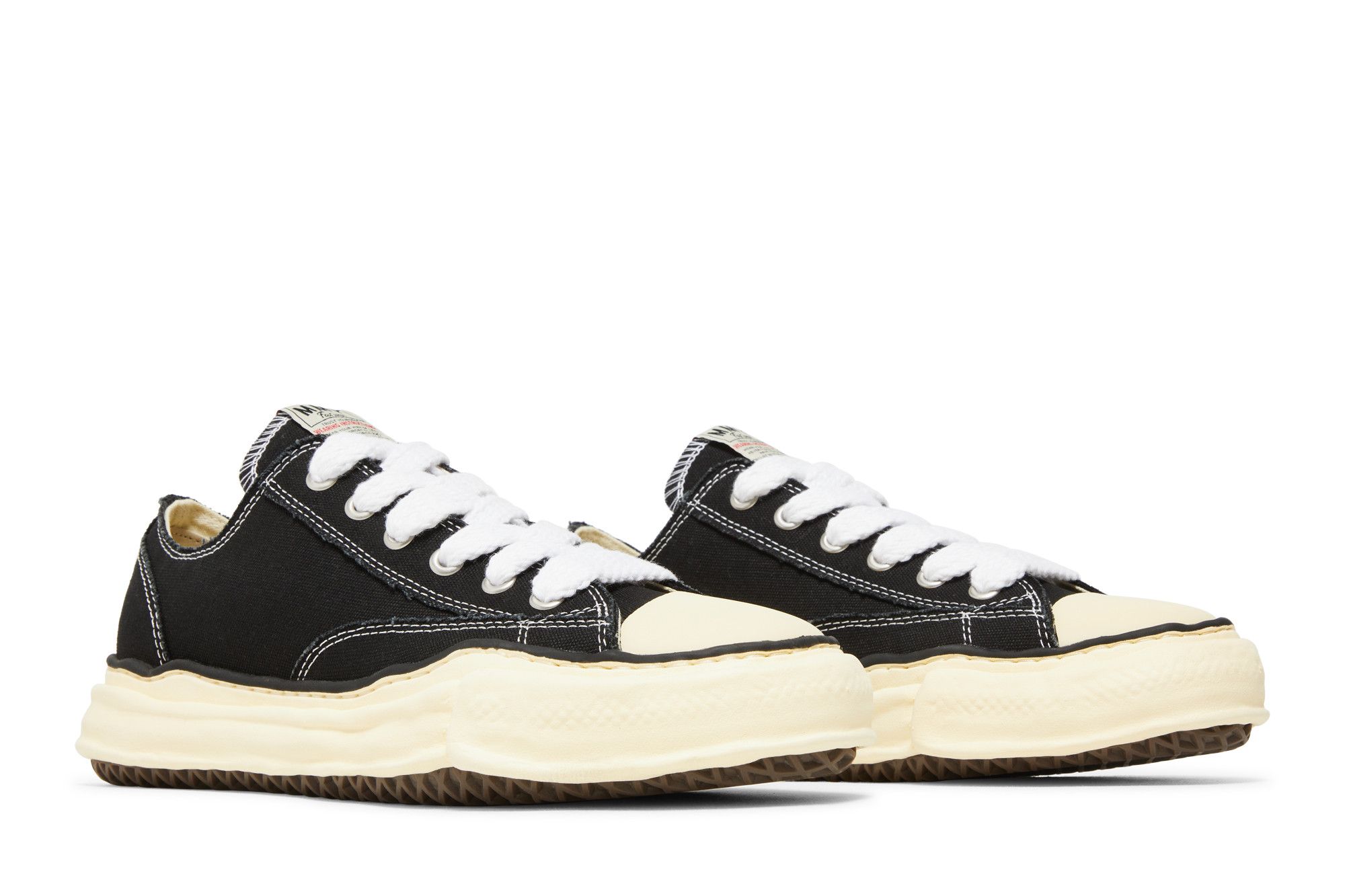 Size 10.0 Maison Mihara Yasuhiro Peterson OG Sole Canvas Low 'Black'